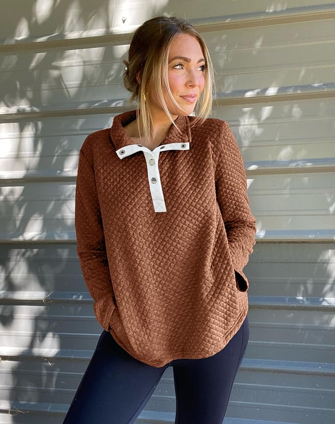 BTFBM Women Fashion Quilted Pattern Lightweight Zipper Long Sleeve Plain Casual Ladies Sweatshirts Pullovers Shirts Tops - Image 2