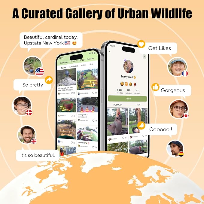 Smart Window Bird Feeder with 2K Camera & AI Identification, Strong Suction Cup Mount, All-Weather Design, Real-Time Alerts, Easy to Install, for Apartments & Homes, Perfect for Bird Lovers - Image 4
