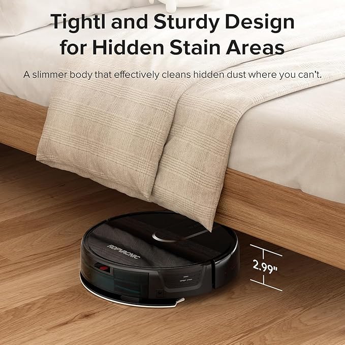 ROPVACNIC Robot Vacuum and Mop Combo 5200Pa Suction Robotic Cleaner | Self-charging, app control, personalized cleaning adjustments, advanced obstacle avoidance, suitable for home use - Image 5