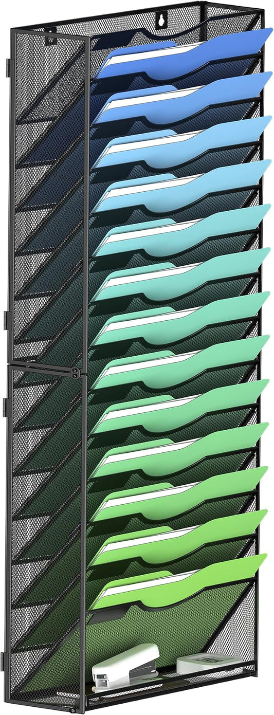 Kuntine.B Wall File Organizer Office Hanging Magazine Holder Wall File Organizer for Office Home by KuntineB