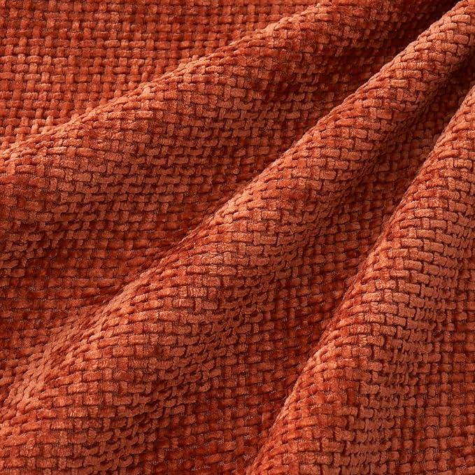 MIULEE Pack of 4 Couch Throw Pillow Covers 18x18 Inch Burnt Orange Soft Decorative Chenille Pillow Covers Farmhouse Accent Cushion Covers for Boho Fall Home Decor Sofa Bedroom Living Room - Image 2