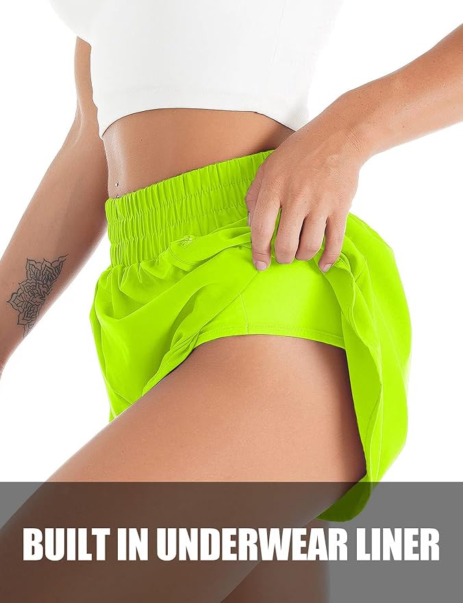Blooming Jelly Women's Quick-Dry Running Shorts Workout Sport Layer Active Shorts with Pockets 1.75" - Image 4