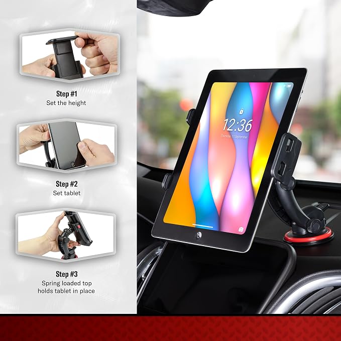 Tuff Tech Super Stick Windshield and Dash Mount Phone Holder, Universal Car Phone Holder - Image 5