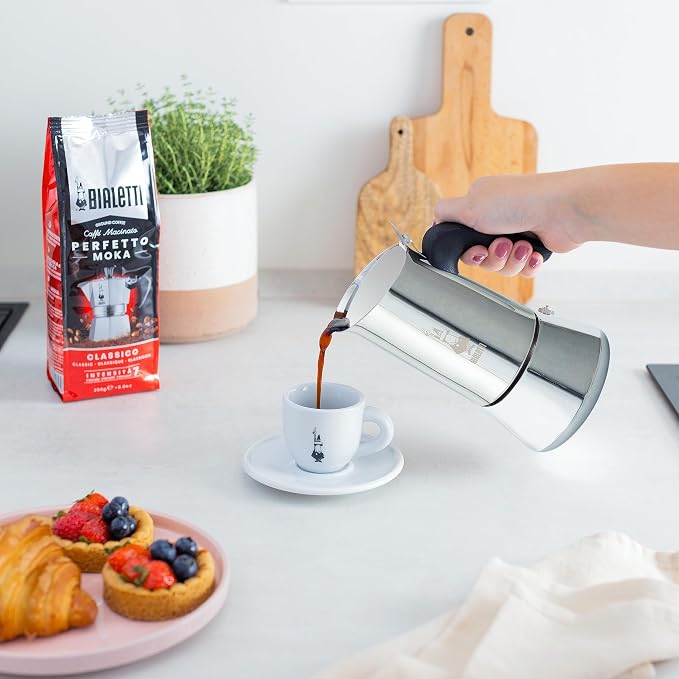 Bialetti - New Venus Induction, Stovetop Coffee Maker, Suitable for all Types of Hobs, Stainless Steel, 4 Cups (5.7 Oz), Silver - Image 7
