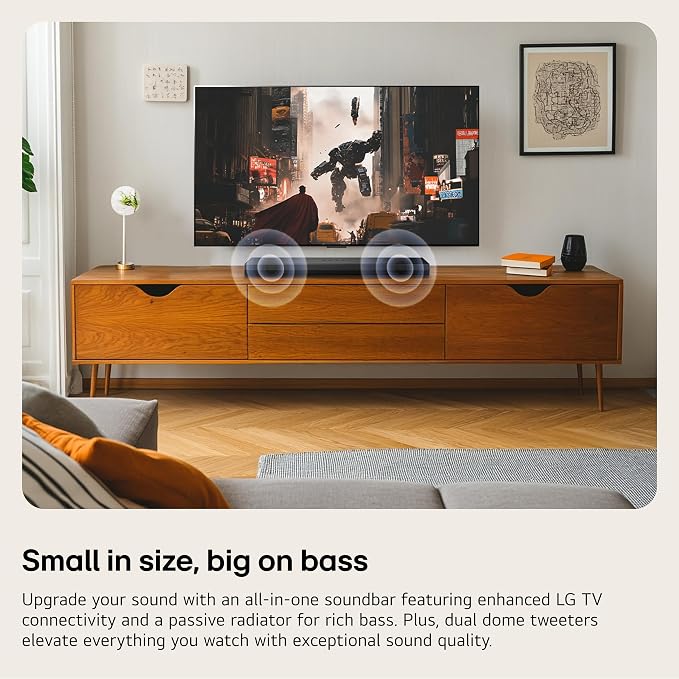 LG S20A 2.0 ch. Soundbar, Dolby Digital, TV Synergy, Wow Interface, DTS Digital Surround - Image 2