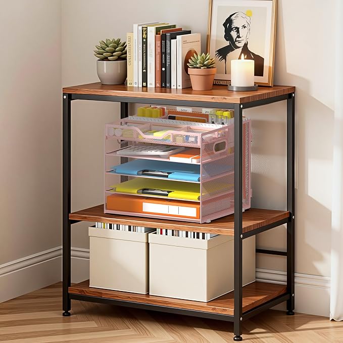 Docnest 5 Tier Desk Organizer with Hanging File Folder Holder&Tray, Pink | Features 3 detachable pen holders and 4 removable dividers.Versatile mesh desktop storage for mail, document,office supplie - Image 3