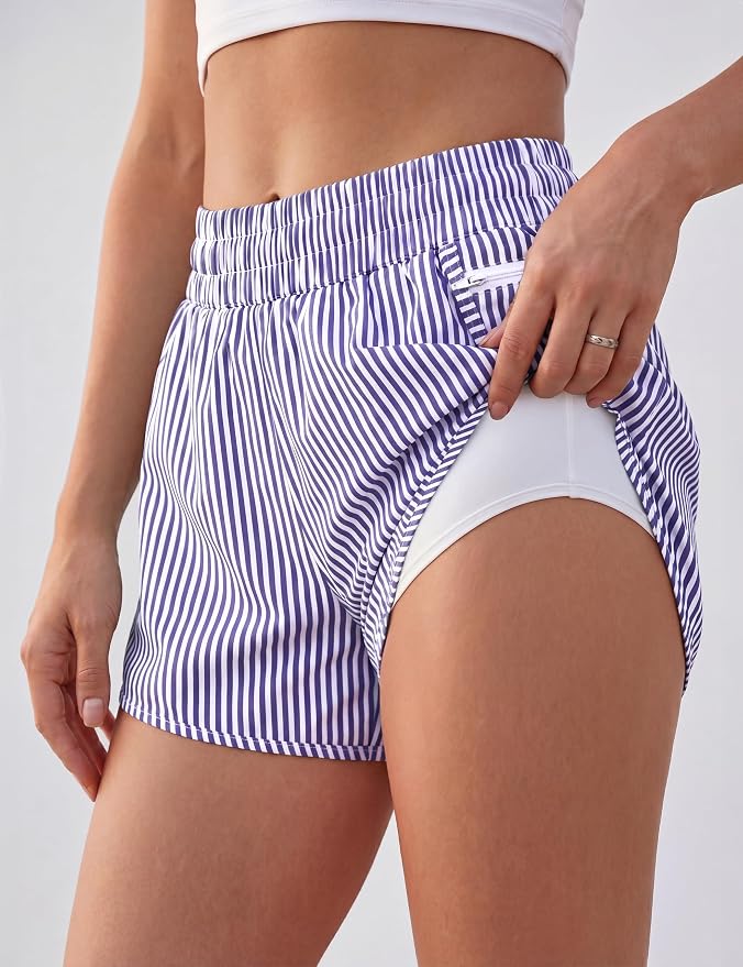 Blooming Jelly Women's Quick-Dry Running Shorts Workout Sport Layer Active Shorts with Pockets 1.75" - Image 4