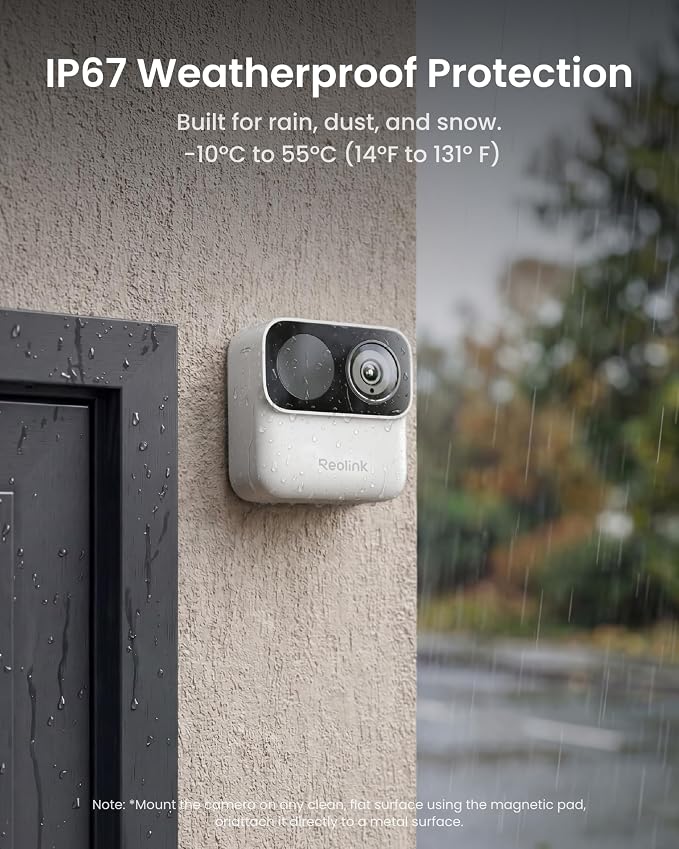 REOLINK Argus MagiCam Security Cameras Wireless Outdoor 1080p 2.4/5GHz WiFi | IR Night Vision, 2.4/5GHz WiFi, AI Detection, Magnetic Mount, No Subscription, IP67, 9-Month Battery Life, Indoor or Outdoor - Image 9