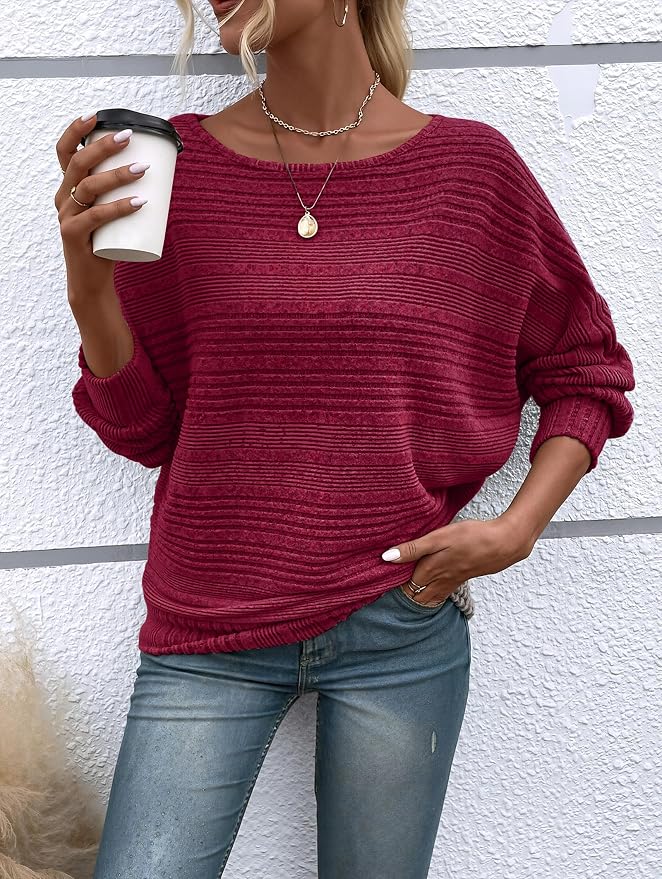 Womens Long Sleeve Shirts Crewneck Tunic Tops Pullover Sweaters Business Casual Blouses Fall Fashion 2026 - Image 5