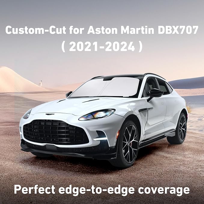 Econour Windshield Sunshade for Aston Martin DBX, DBX707 2021-2022, 2023, 2024 Sun Visor for Front Window Sun Shade Cover, UV Blocker & Protector, Car Accessories - Image 2