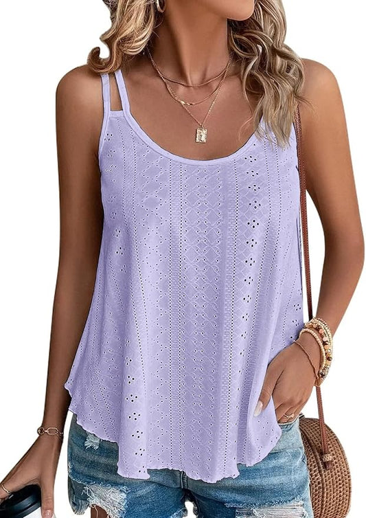 ATHMILE Women's Tank Tops Sleeveless Summer Top Spaghetti Strap Spring Shirt Loose Fit Beach Vacation 2026 Casual by ATHMILE