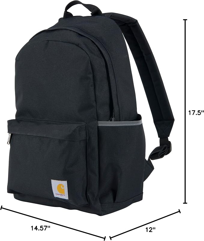 Carhartt Classic 21L Backpack Black | Classic Laptop, Water-Resistant Pack with 15 Laptop Sleeve and Organizational Compartments - Image 7