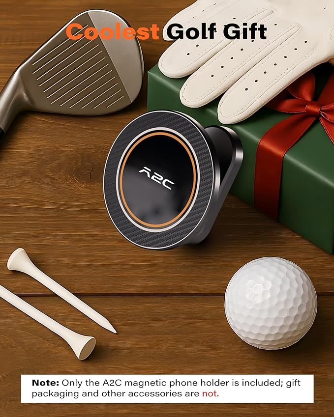 A2C Alloy Magnetic Golf Cart Phone Holder, Unique Golf Accessories for Men | Golf Gift for Men Dad Father Husband Women Golfers, Golf Accessories Essentials Gadgets Gear Stuff Fits EZGO Club Car Yamaha - Image 5