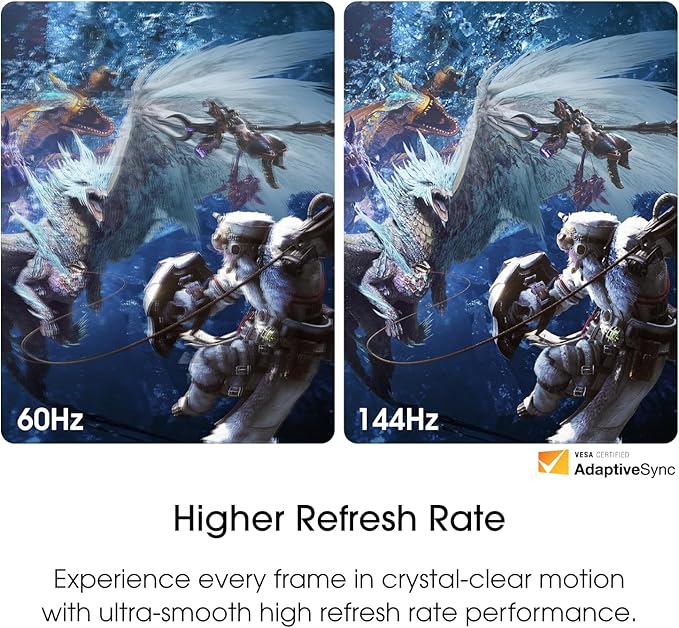 Sceptre New 22-Inch Gaming Monitor, FHD 1080p, Up to 144Hz, HDMI, DisplayPort, Built-in Speakers, Machine Black (E225W-FW144 Series, 2026) - Image 5