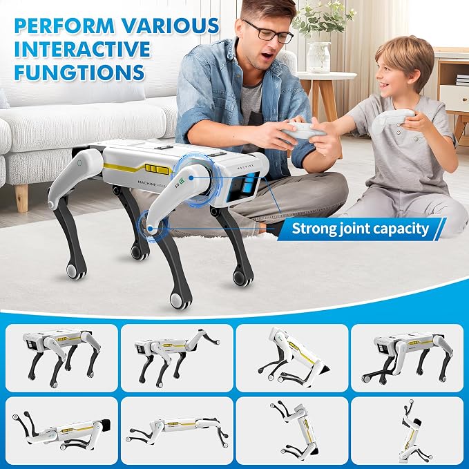 Smart Robot Dog - Interactive STEM Pet with Voice Control, 30+ Actions & APP Programming, Durable Design for Kids Age 6+ (Compatible with iOS/Android) - Image 4