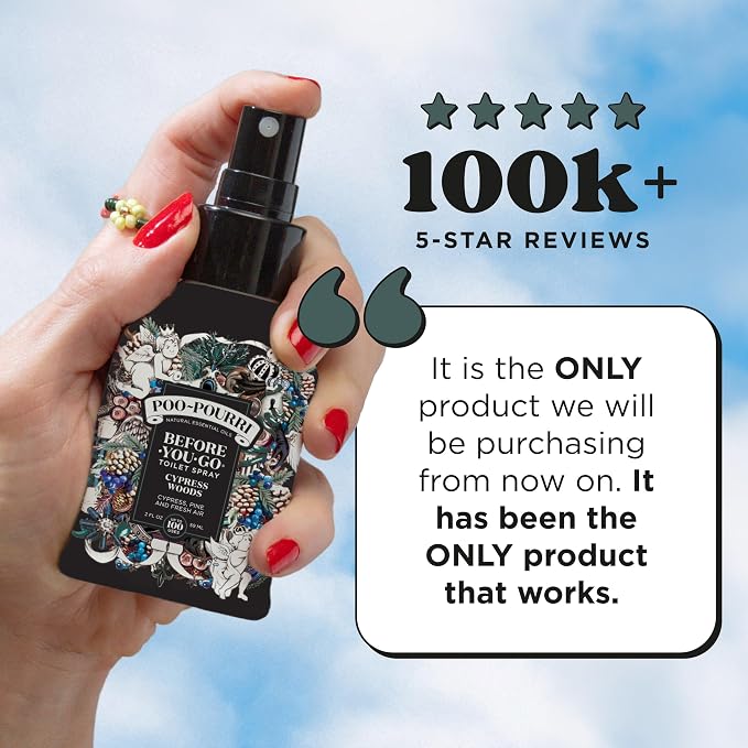 Poo-Pourri Before-You-Go Toilet Spray, Cypress Woods, 2 Fl Oz - Cypress, Pine and Fresh Air - Image 3
