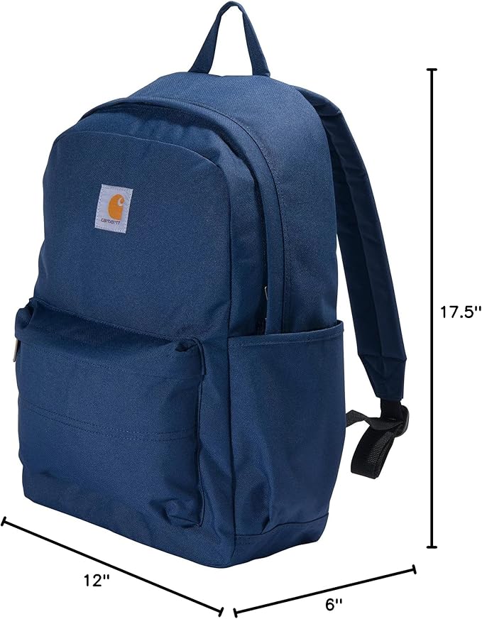 Carhartt 21L Classic Laptop Backpack, Durable Water-Resistant Pack with Laptop Sleeve, Blue - Image 7