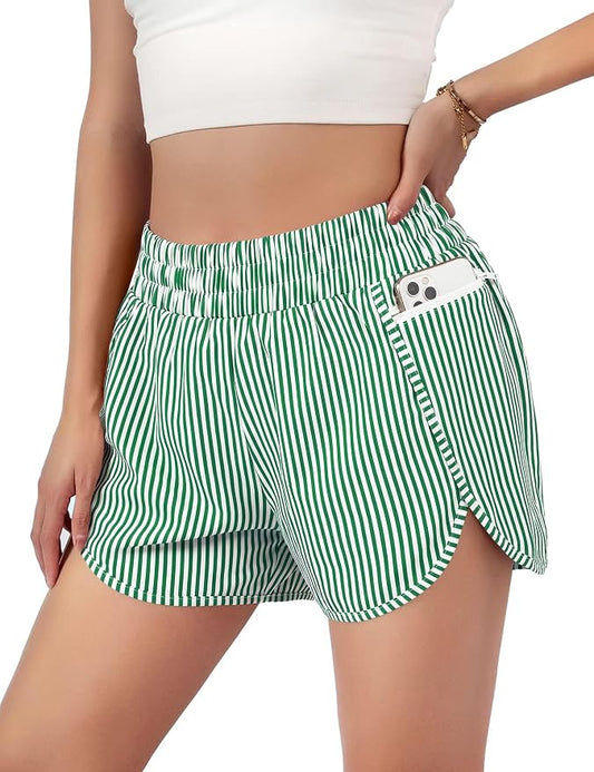 Blooming Jelly Women's Quick-Dry Running Shorts Workout Sport Layer Active Shorts with Pockets 1.75" by Bloomingjelly
