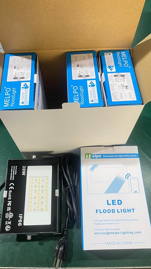 LED Flood Light Outdoor 30W, 300W Equivalent 3000LM Smart RGB Landscape Lighting with APP Control, DIY Scenes -Timing - Warm White 2700K -Color Changing Uplight, IP66, US Plug, No Remote MELPO(4 Pack) - Image 9