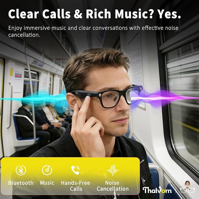Innovative Smart Glasses,2026 Cutting-Edge AI HD Camera Glasses,AI Voice Assistant,Object Recognition,100+ Languages Real-time Translation,Support Video Photo Music Calling,Wearable Tech for Men Women - Image 8