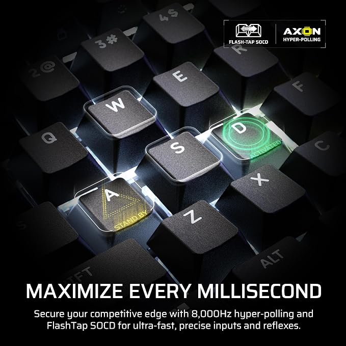 Corsair Galleon 100 SD RGB Mechanical Wired Gaming Keyboard – QWERTY US, Stream Deck-Integrated, Pre-Lubed MLX Pulse Thocky Hotswappable PBT Double-Shot Switches, FlashTap SOCD, 8,000Hz – Black - Image 7