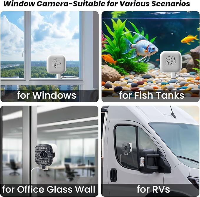 vebiliki 【2 Pack】 Window Cameras with 32GB SD Cards, 2K 3MP Indoor Cameras for Home Security, AI Starlight Color Night Vision, Easy Install & Use, 24/7 Recording, Support 5GHz & 2.4GHz WiFi - Image 7