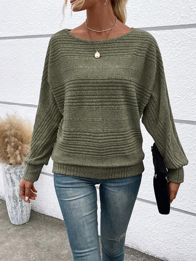 Womens Long Sleeve Shirts Crewneck Tunic Tops Pullover Sweaters Business Casual Blouses Fall Fashion 2026 - Image 3