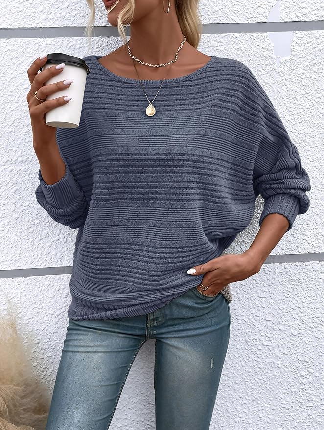 Womens Long Sleeve Shirts Crewneck Tunic Tops Pullover Sweaters Business Casual Blouses Fall Fashion 2026 - Image 5