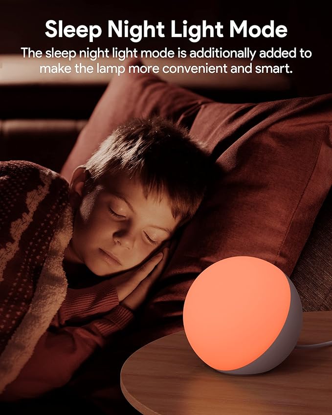 Hifree Smart Table Lamp, Dimmable Desk Lamp with App/Voice Control, LED RGB Color Changing Touch Lamp, Night Lamp for Bedroom Compatible with Alexa - Image 5