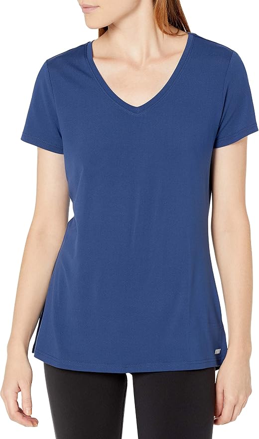 Amazon Essentials Women's Active Quick Dry Tech Stretch Short-Sleeve V-Neck T-Shirt (Available in Plus Size), Pack of 2 - Image 3