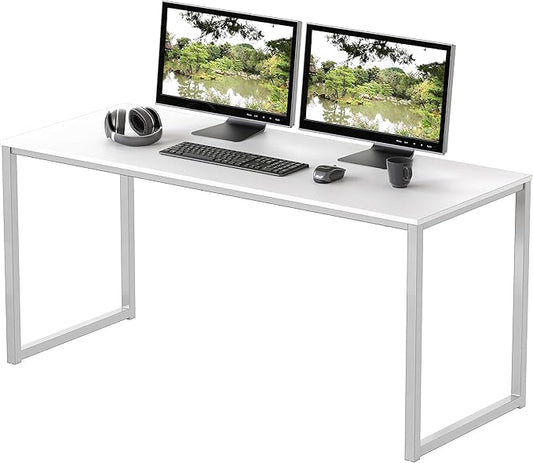 SHW Mission 48-Inch Home Office Computer Desk, White by SHW