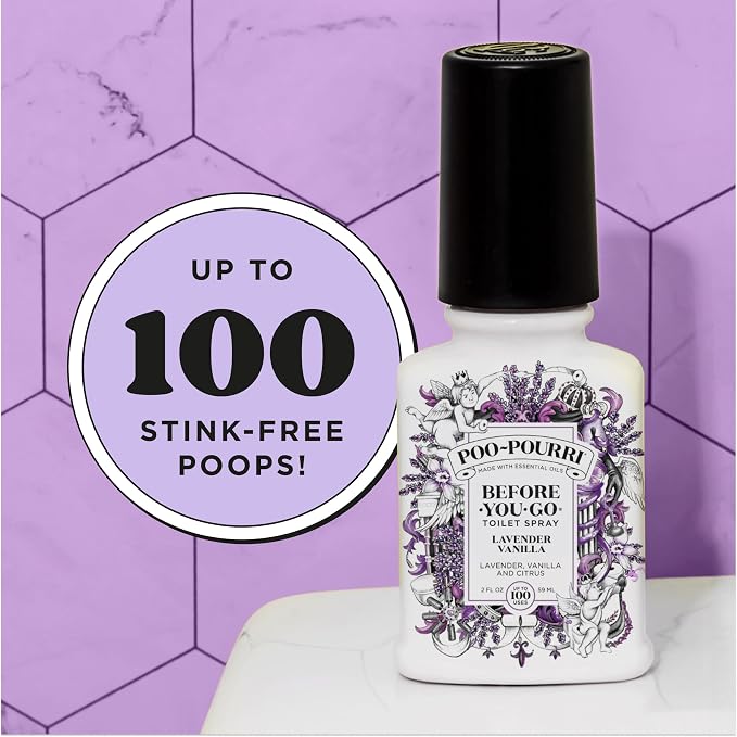 Poo~Pourri Lavender Vanilla, Lavender + Vanilla + Citrus, Before-You-Go Toilet Spray, 2 Oz - Image 9