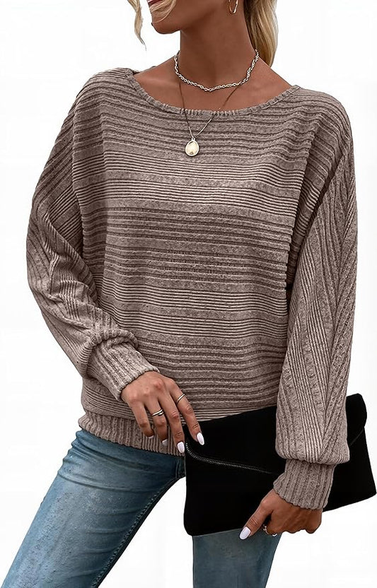 Womens Long Sleeve Shirts Crewneck Tunic Tops Pullover Sweaters Business Casual Blouses Fall Fashion 2026 by EffortlessChicRichinStory