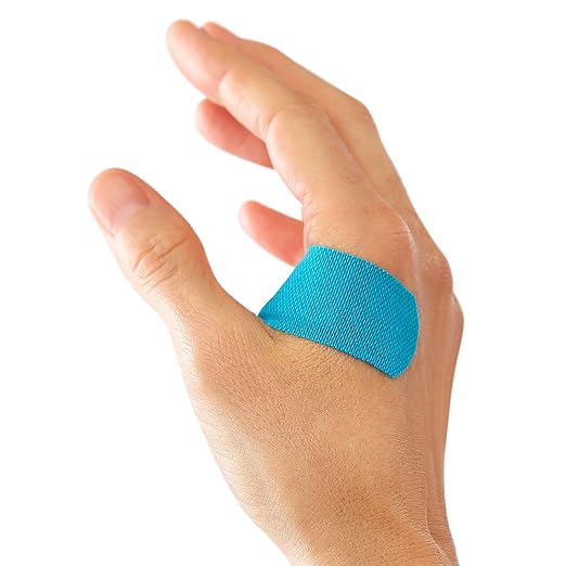 CURAD Performance Series Antibacterial Bandages, Extreme Hold Adhesive Technology, Finger & Knuckle Bandages, Flexible Fabric, Variety Pack with Assorted Sizes & Colors, 50 Count - Image 6