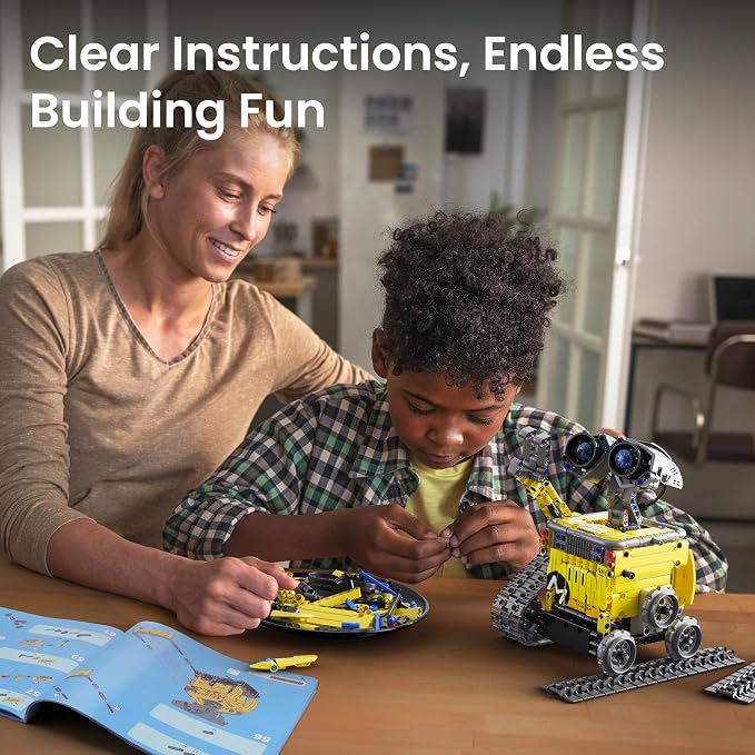 Sillbird STEM Robot Building Kit with Remote Control Gifts for Boys 8-13 | Coding Robotic Set, Educational Birthday Gifts, App-Controlled, Buildable 5in1 Models, Rechargeable Toys for Kids, 488 Pieces - Image 7
