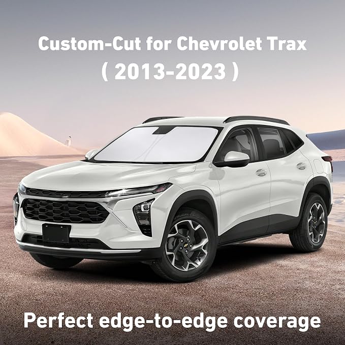 EcoNour Windshield Sunshade Compatible for Chevrolet Trax 2013-2021 2022 2023, LS/LT/LTZA Sun Visor for Front Windshield & Window Sun Shade Cover, UV Heat Blocker & Protector, Car Accessories - Image 2