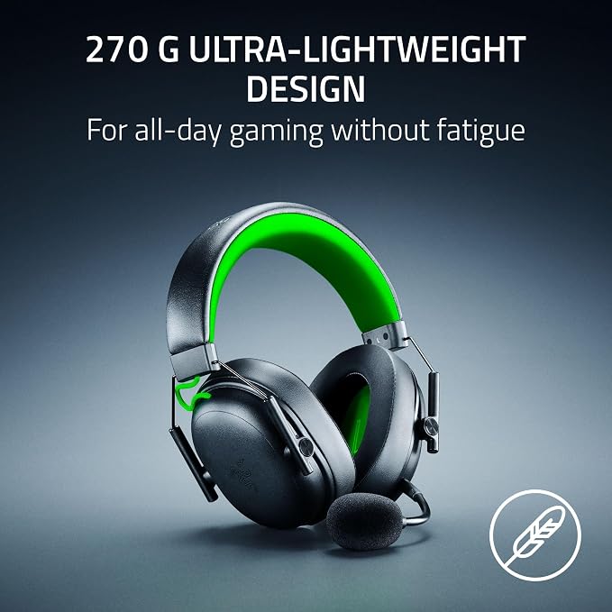 Razer BlackShark V3 X HyperSpeed Wireless Xbox Gaming Headset, Black | 50mm Drivers, Cardioid Mic, 2.4 GHz, Bluetooth, Works with PC, Mac, PS5, Nintendo Switch, Smartphone, 70 Hr Battery - Image 8