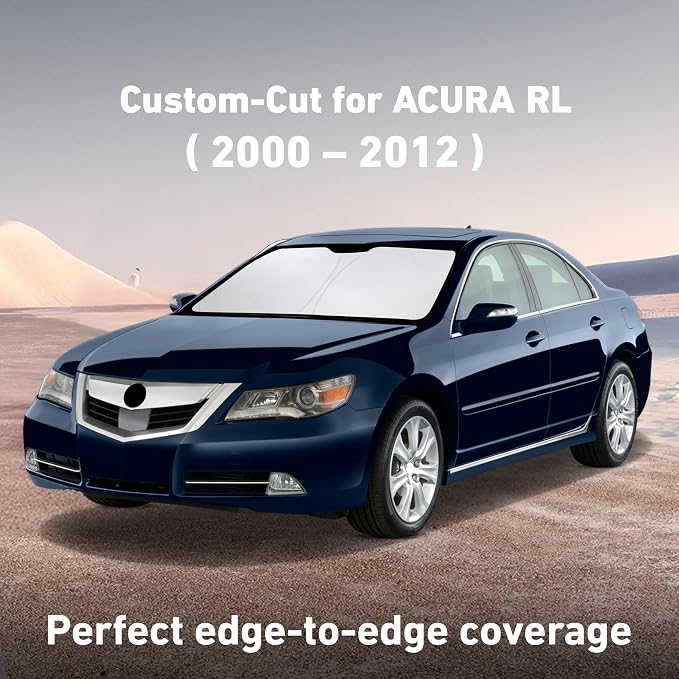 Econour Windshield Sunshade for Acura RL 2000-2010, 2011, 2012 Sun Visor for Front Window Sun Shade Cover, UV Blocker & Protector, Car Accessories - Image 2