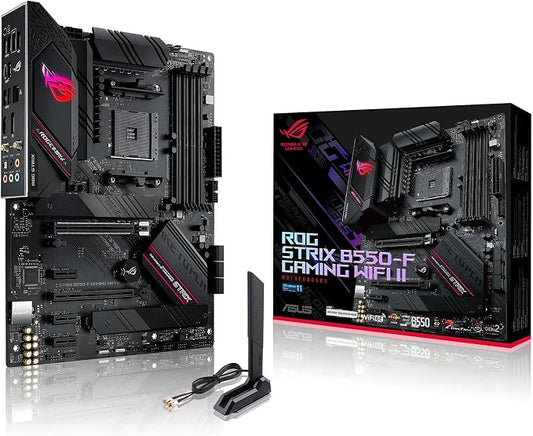 Asus ROG Strix B550-F Gaming WiFi II AMD AM4 (3rd Gen Ryzen) ATX Gaming Motherboard (PCIe 4.0,WiFi 6E, 2.5Gb LAN, BIOS Flashback, HDMI 2.1, Addressable Gen 2 RGB Header and Aura Sync) by Unknown