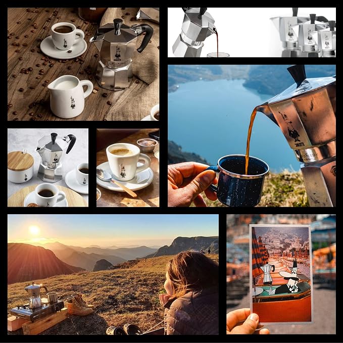 Bialetti - Moka Express: Iconic Stovetop Espresso Maker, Makes Real Italian Coffee, Moka Pot 1 Cup (2 Oz - 60 Ml), Aluminium, Silver - Image 6