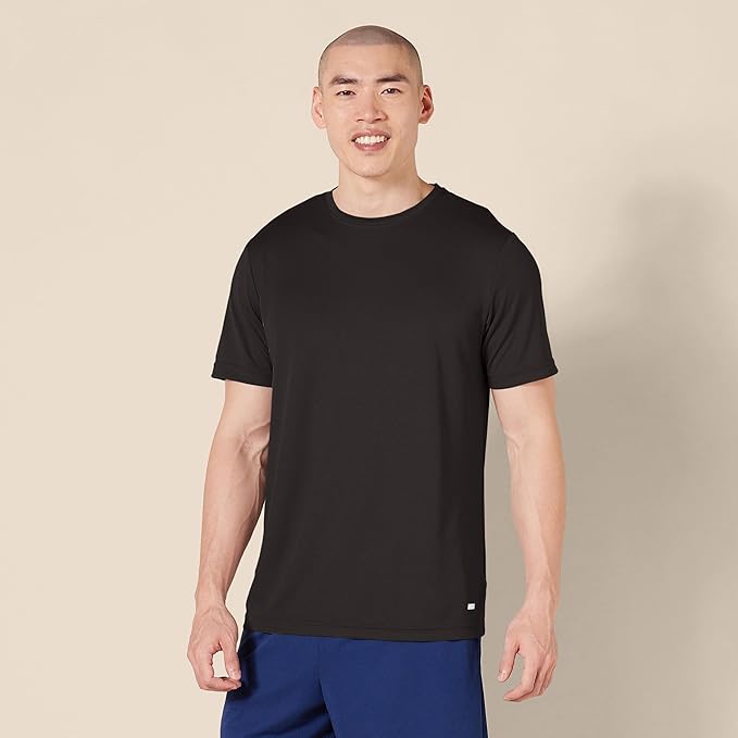 Amazon Essentials Men's Moisture Wicking Breathable Active Performance Tech Gym T-Shirts, Pack of 2 - Image 3