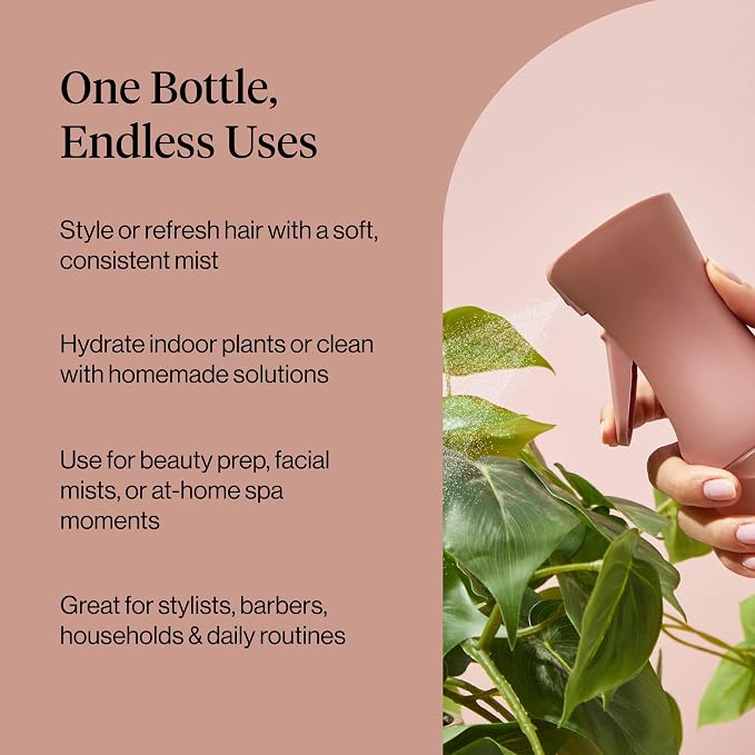 Kitsch Continuous Spray Bottle for Hair – Terracotta, 150ml | Fine Mister Spray Bottle & Water Spray Bottle – Recycled Hair Spray Bottle – Spray Bottles for Cleaning, Styling, & More - Image 6