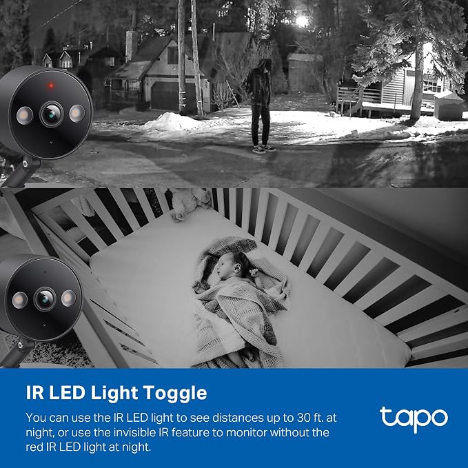 Tapo 2K+ Indoor/Outdoor Wired Security Camera - Person/Pet/Vehicle Detection, Baby Monitoring, Color Night Vision, IP66 Weather Resistant, Subscription-Free Local Storage or Optional Cloud, C121 - Image 9