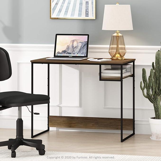 Furinno Moretti Lifestyle Study Desk, 35 Inches, Columbia Walnut - Image 2