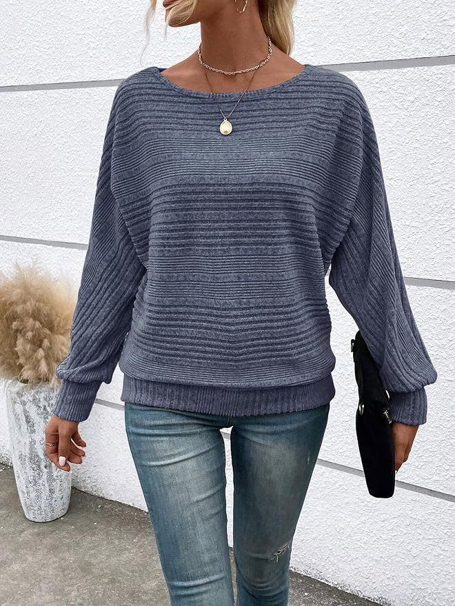 Womens Long Sleeve Shirts Crewneck Tunic Tops Pullover Sweaters Business Casual Blouses Fall Fashion 2026 - Image 3