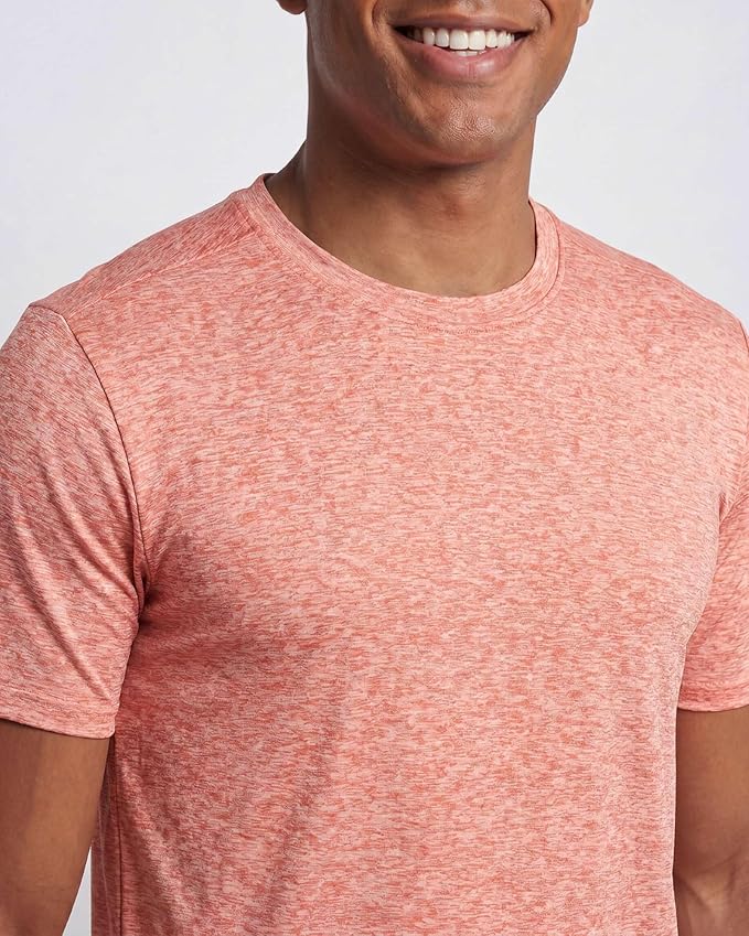 5 Pack Men's Dry Fit Short Sleeve T-Shirt Gym Workout Athletic Running Tee | Cooling, Moisture-Wicking, Crew Neck, Quick-Dry, Breathable, Active, Exercise, Fitness, Basketball, Cycling, Hiking, Tennis - Image 3