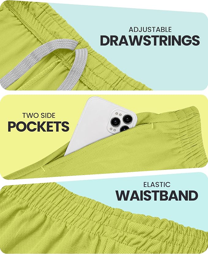 Quick Dry Knit Men's Athletic Shorts Loose-Fit Running Workout Gym Shorts - Image 5