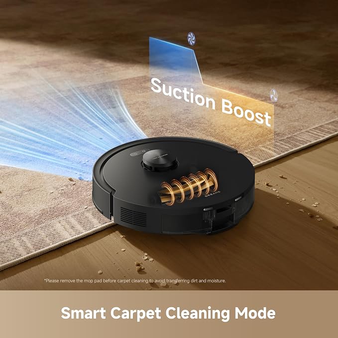 dreame D20 Air Plus Robot Vacuum and Mop, 20,000Pa Powerful Suction | 120-Day Self-Emptying with 4L Dust Bag, Anti-Tangling Tech, Edge-to-Corner Cleaning, Deep Carpet Cleaning, 360° Navigation - Image 7