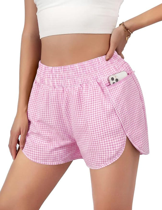 Blooming Jelly Women's Quick-Dry Running Shorts Workout Sport Layer Active Shorts with Pockets 1.75" by Bloomingjelly