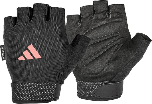 adidas Essential Training & Weightlifting Gloves, Fingerless Workout Gloves by Unknown